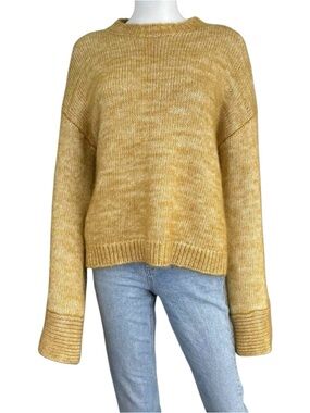 joie Yellow Wool Mohair Sweater Size S